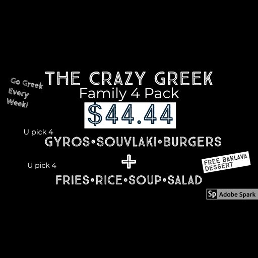 The Crazy Greek Chicago logo