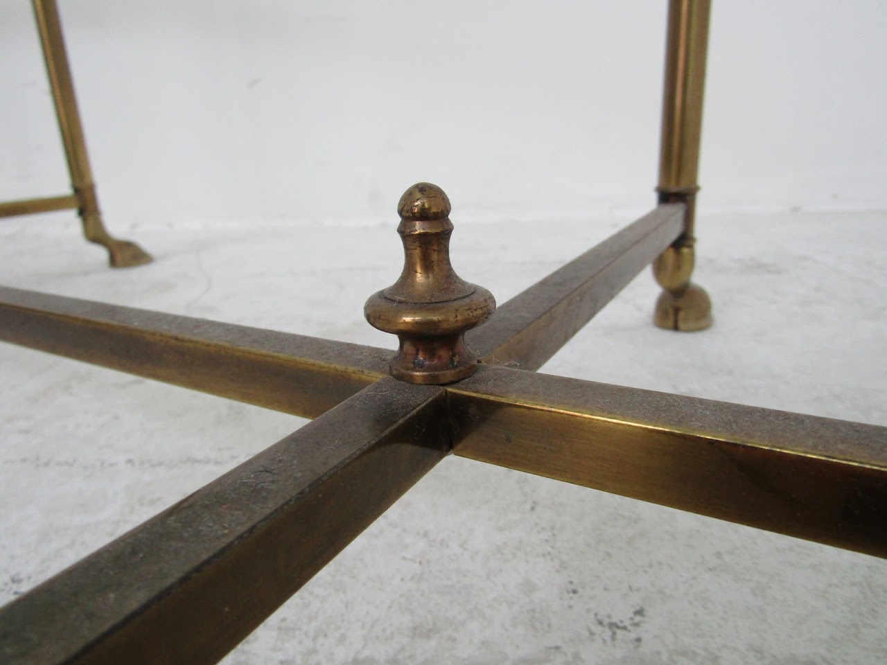 Hoof-Footed Brass Coffee Table