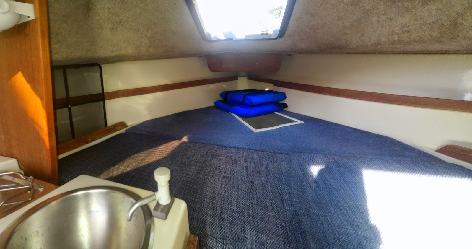 precision 21 sailboat interior