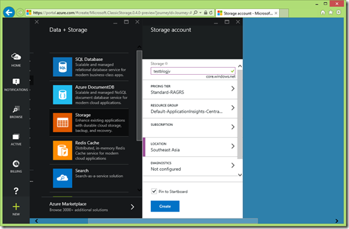 storage-acount-azure-portal
