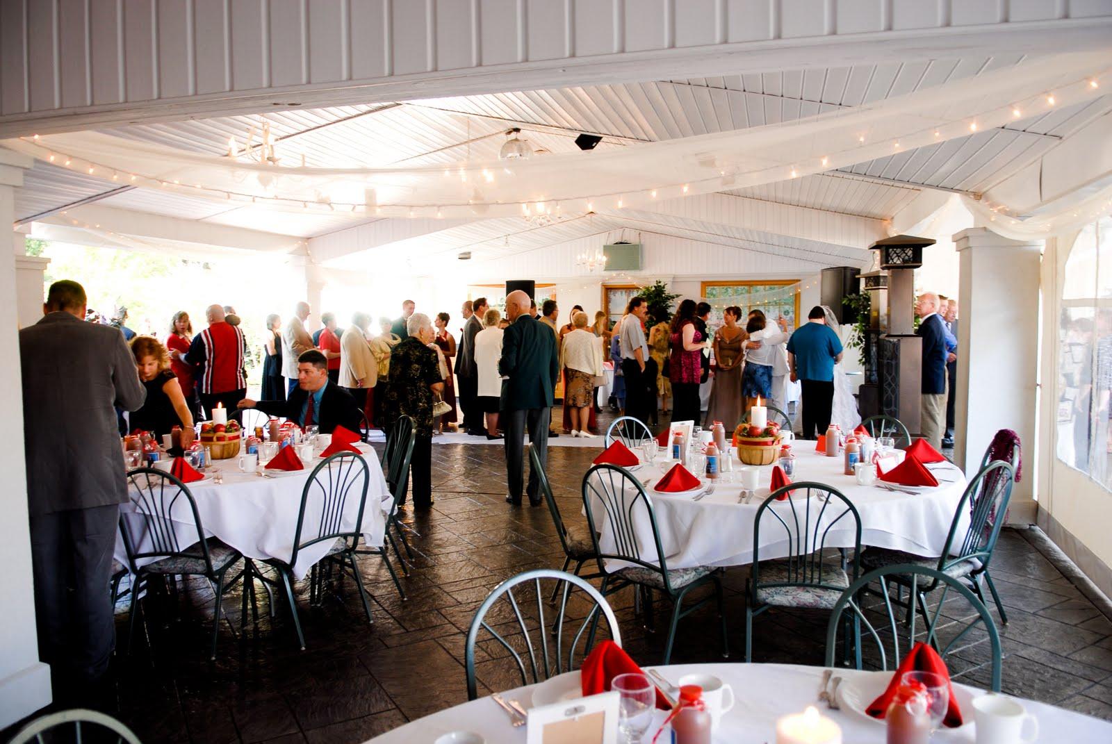 Part of the wedding pavilion