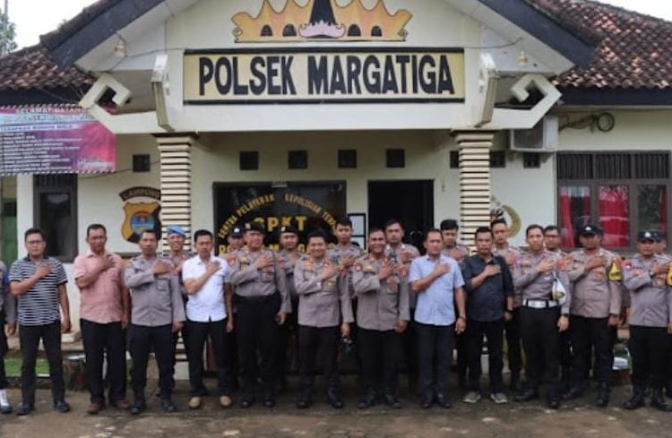 Kapolres Lampung Timur Kunker di Polsek Marga Tiga