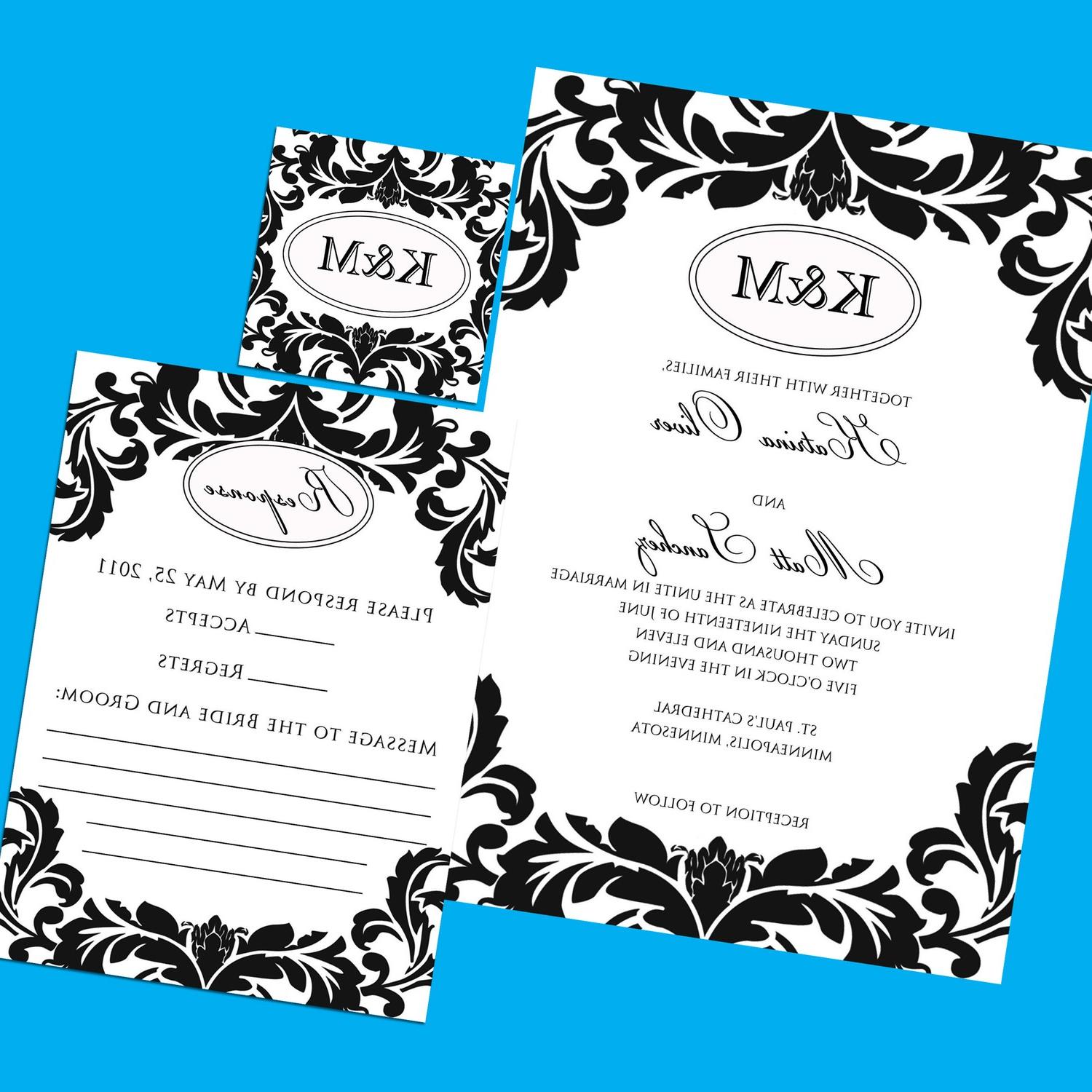 SAMPLE---Cherish Wedding Invitation Suite. From YellowBrickGraphics