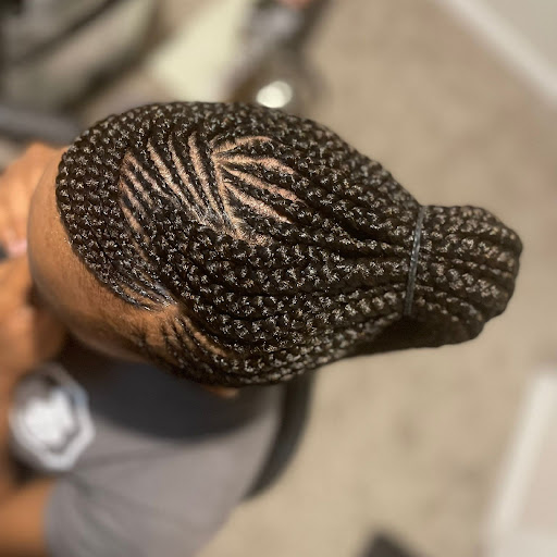 Mercy hair braiding saloon logo