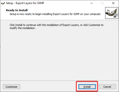 Installa il plug-in Export Layers per GIMP