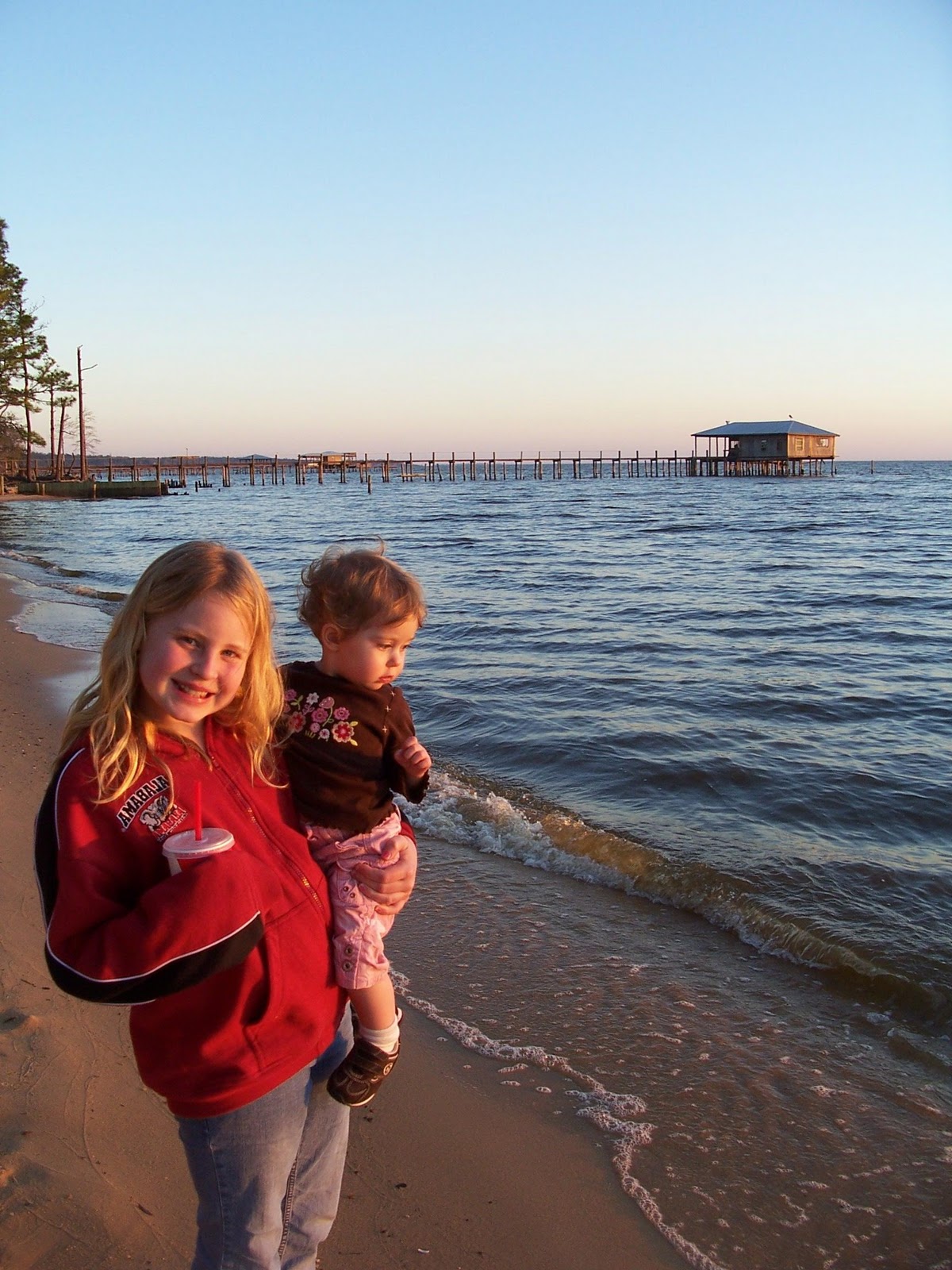 Strolling along Fairhope beach