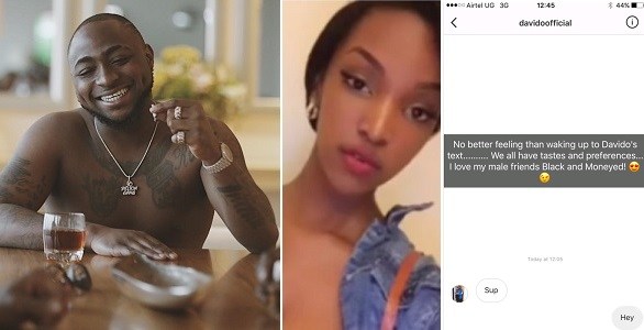 Davido Reacts To A Message Sent To Him By A Fan