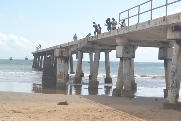 The Malindi jetty that is believed to be over 70 years old and requires rehabilitation before it collapses as vandalists are destroying metal