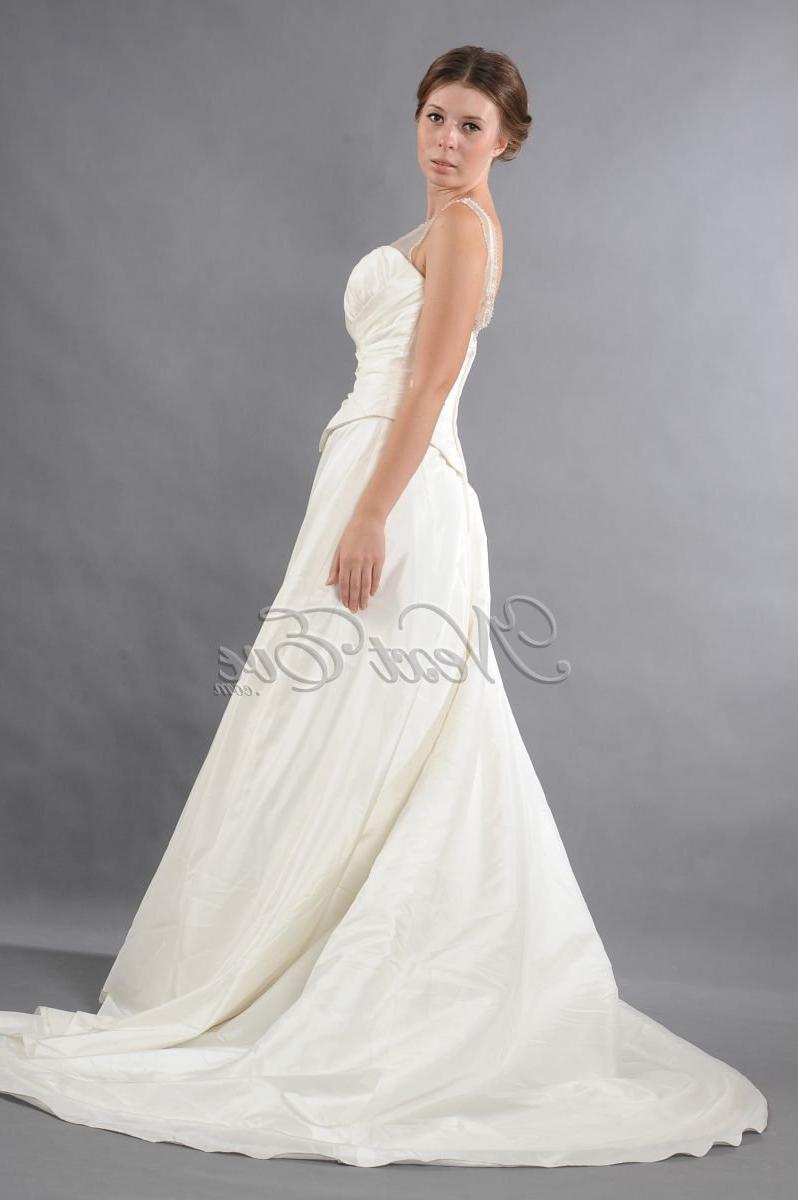 Sheer Straps Wedding Gown