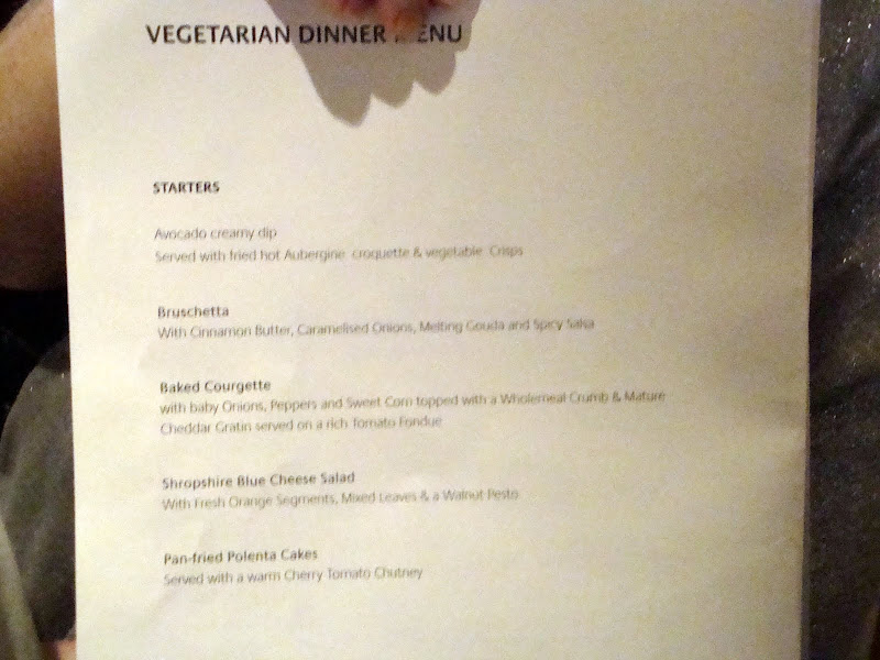 p&o cruises vegan menu