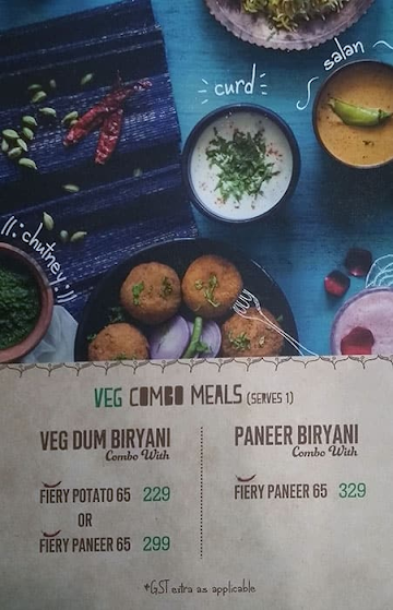 Biryani Blues menu 