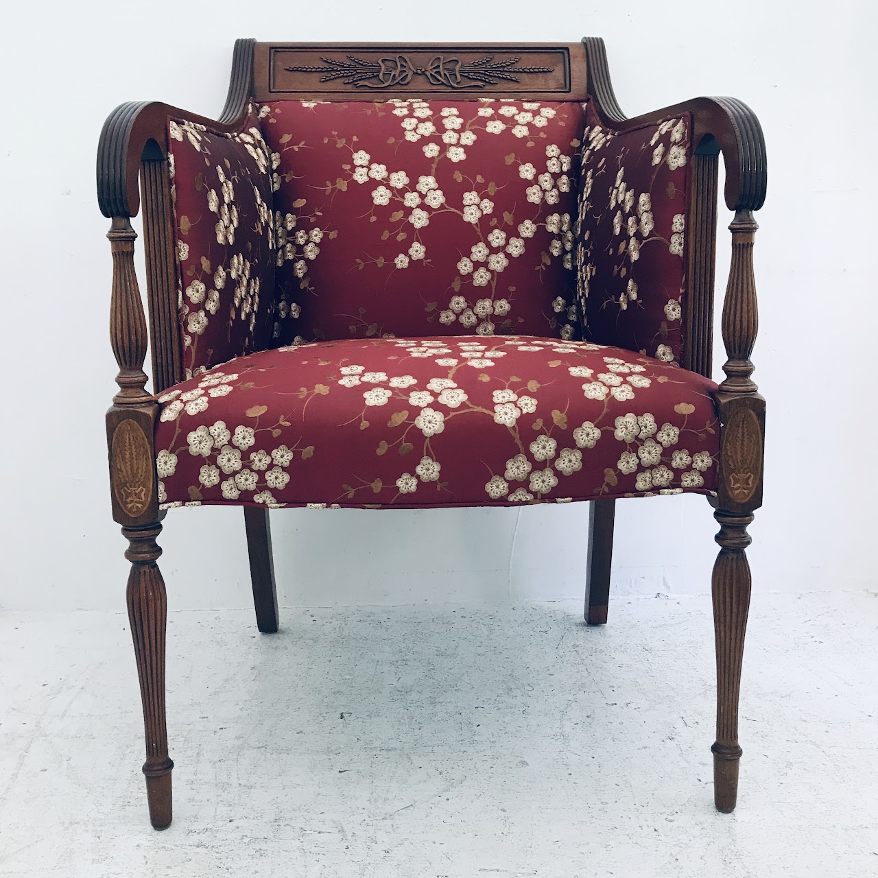 Mahogany Cherry Blossom Armchair #2