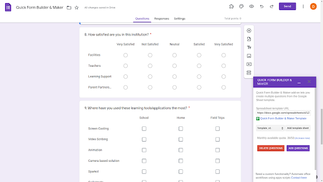 Screenshot of Quick Form Builder & Maker