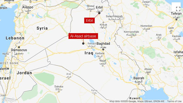 Iran Lesatkan Puluhan Rudal ke Pangkalan AS di Irak Iran Lesatkan Puluhan Rudal ke Pangkalan AS di Irak