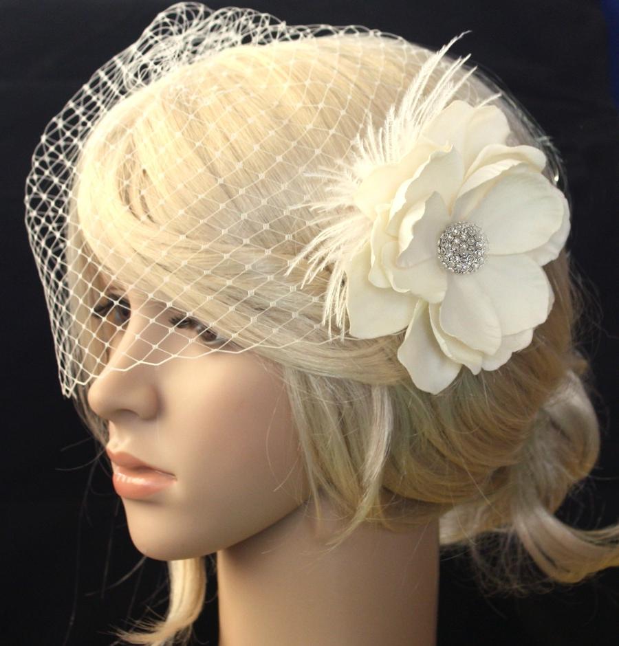 Ivory Bridal veil and Vintage