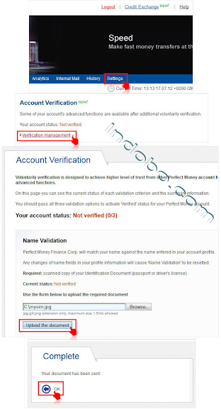 verifikasi akun perfectmoney