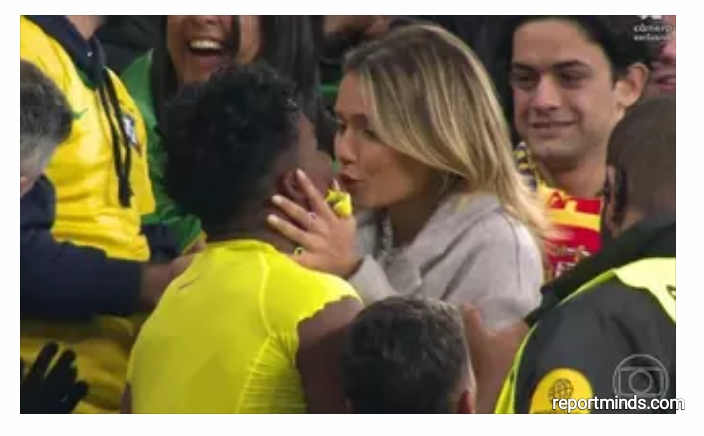 Real Madrid Starlet Endrick Felipe Llcked Lips With Girlfriend In Stance During Brazil vs Spain Friendly