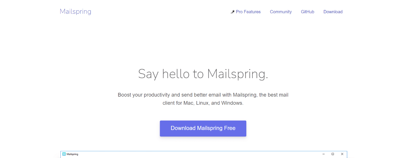 Mailspring |  gratis Outlook-alternatief voor Windows 10