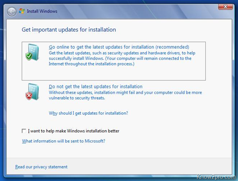 วิธีการ Upgrade Windows Vista เป็น Windows 7 แบบ Step By Step