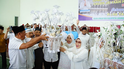 Wakapolres Labuhanbatu Hadiri Upah-Upah Dan Pemberangkatan Calon Jemaah Haji Tahun 2024