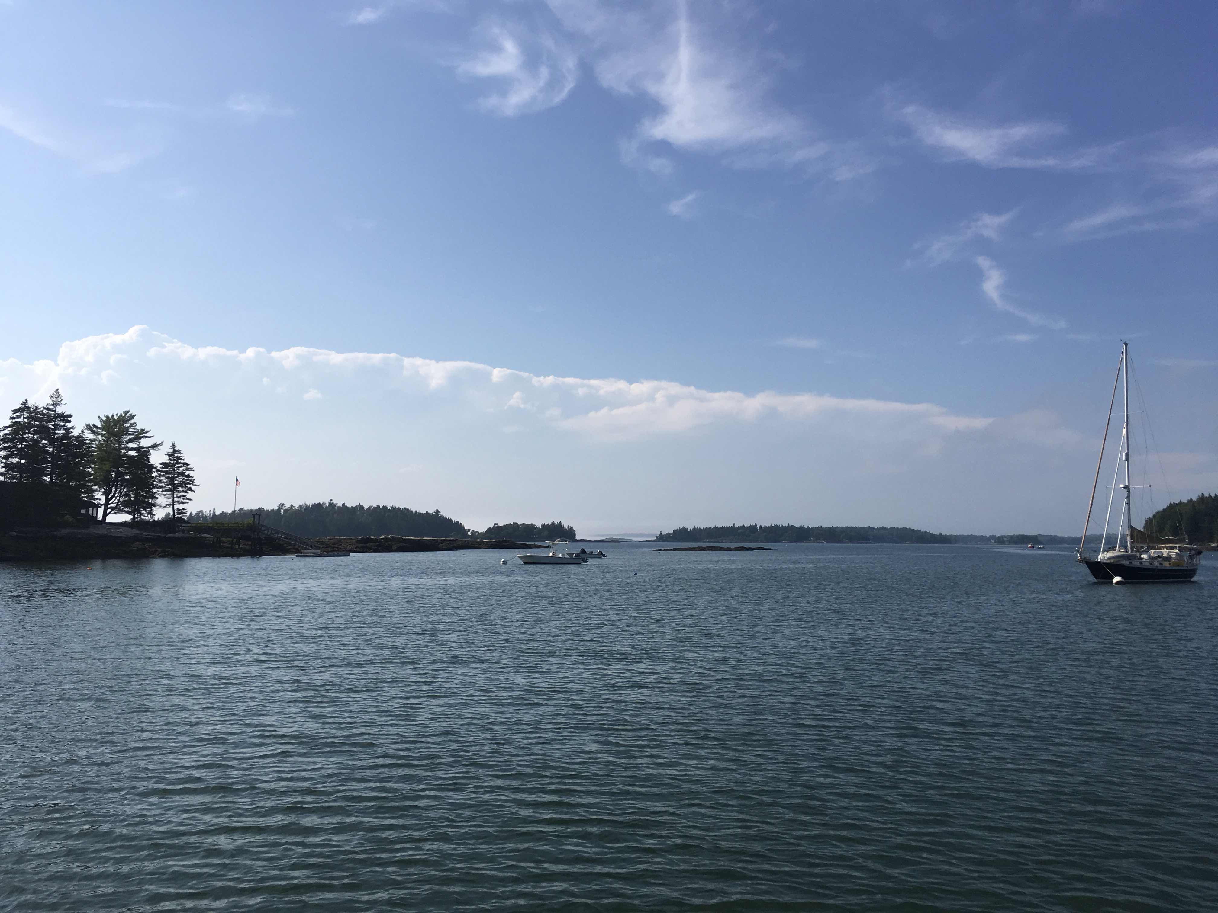 Looking North from our anchorage