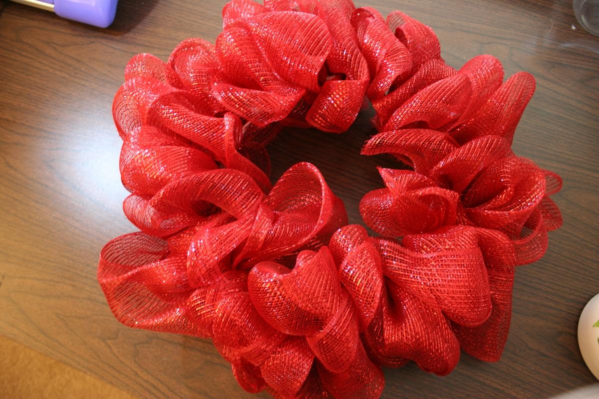 unique mesh ribbon Christmas