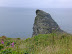 Long Island looming up above Trevalga Cliff