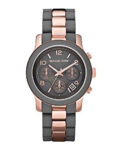  Michael Kors Women's MK5465 Runway Grey & Rose Gold-Tone Stainless Steel Watch