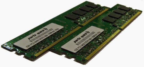  2GB Kit 2 X 1GB DDR2 Memory for Dell Vostro 400, Dell Vostro 410, Dell Vostro 420 Tower, Dell Vostro A180 Tower PC2-6400 240 pin 800MHz NON-ECC DIMM RAM (PARTS-QUICK BRAND)