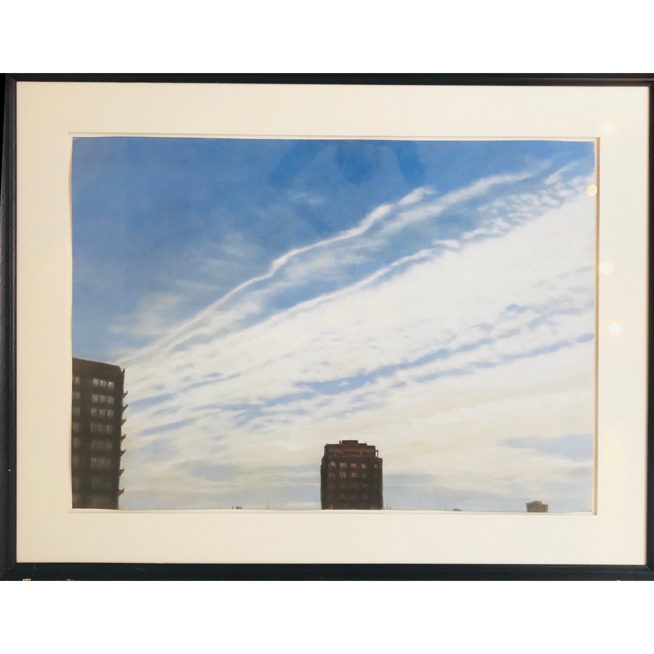 Pastel Large Scale Skyline Drawing