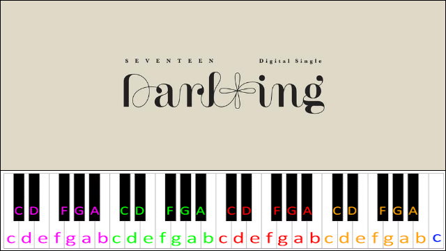 Darl+Ing By Seventeen | Piano Letter Notes