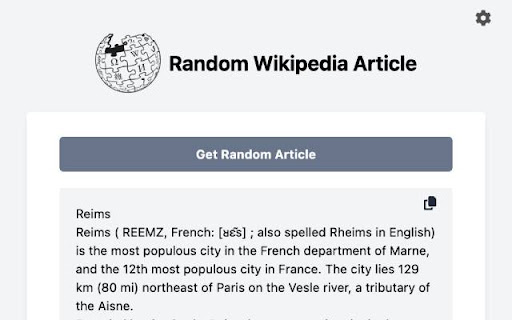 Random Wikipedia Article