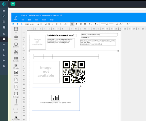 Screenshot of Excel rows to PDF