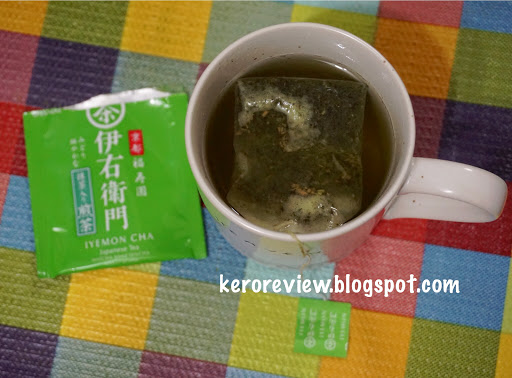 รีวิว อูจิโนะซึยุ อิเยมอน-ชาเขียวผสมแบบซอง (CR) Review Japanese Iyemon Cha-matcha blended sencha, Ujinotsuyu Brand.