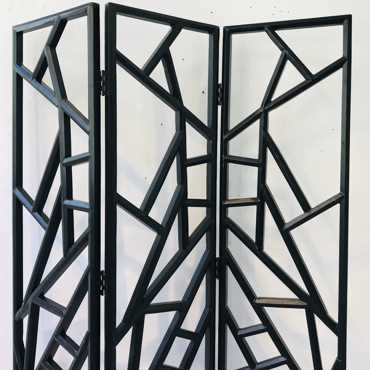 Modernist Lacquered Wood Screen