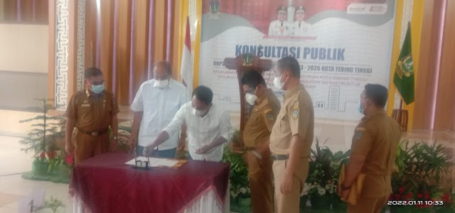 Wakapolres Tebing Tinggi Hadiri Konsultasi Publik RKPD Tahun 2023 dan RPD Tahun 2023-2026