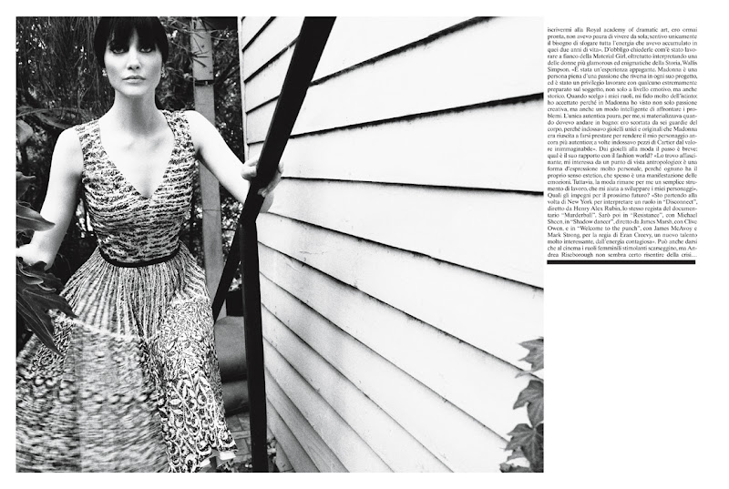 Andrea Riseborough para Vogue Italia, diciembre 2011