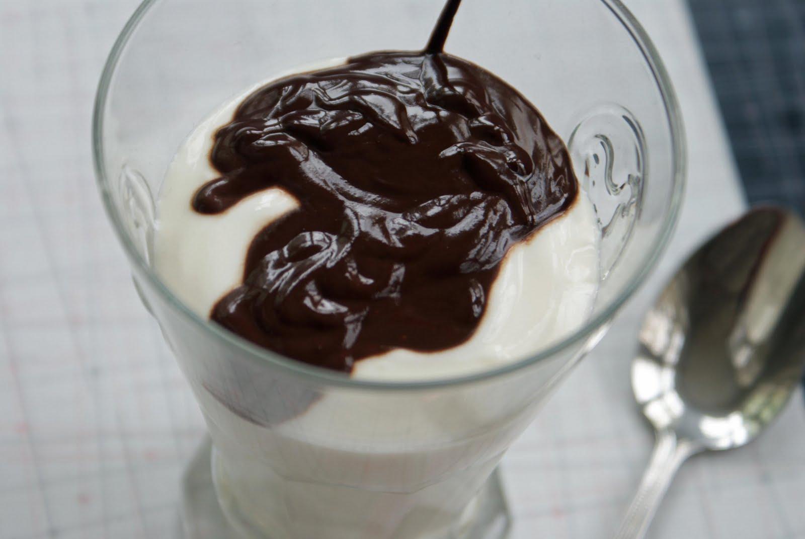 Chocolate yogurt Yogurt with