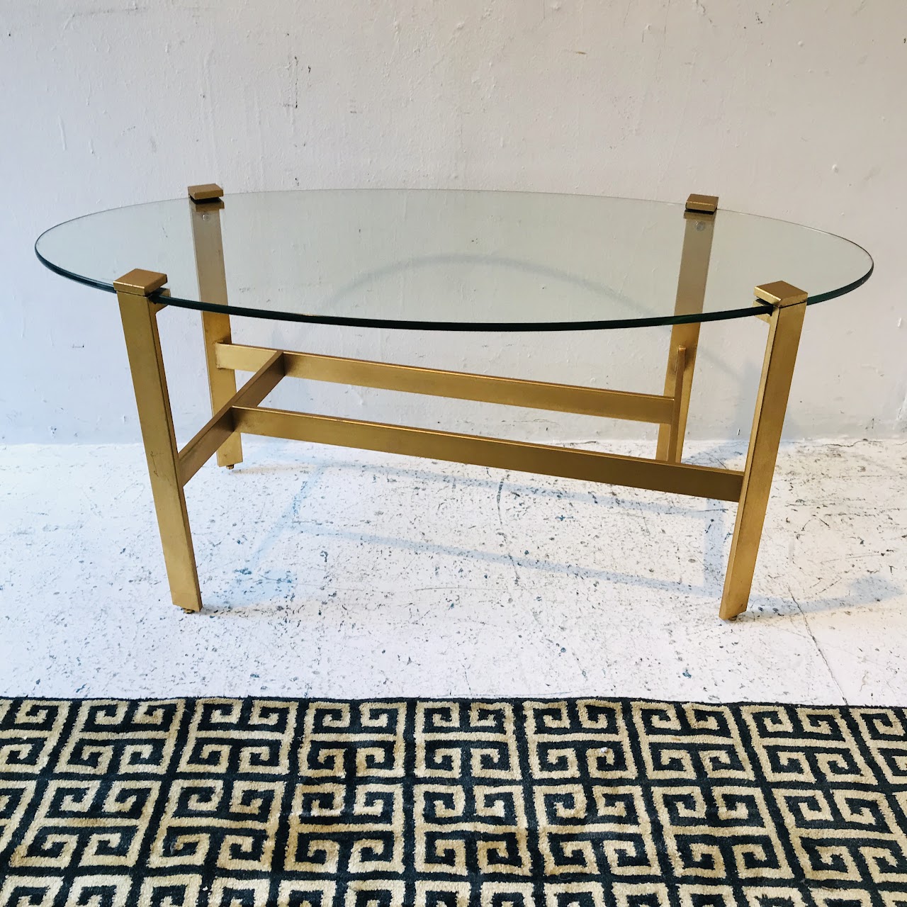 Contemporary Oval Coffee Table