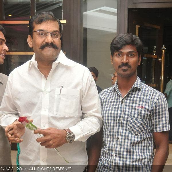 Napoleon at the wedding reception party of T Rajendar's daughter Elakkiya with Abhilash, held at The Leela Palace in Chennai.