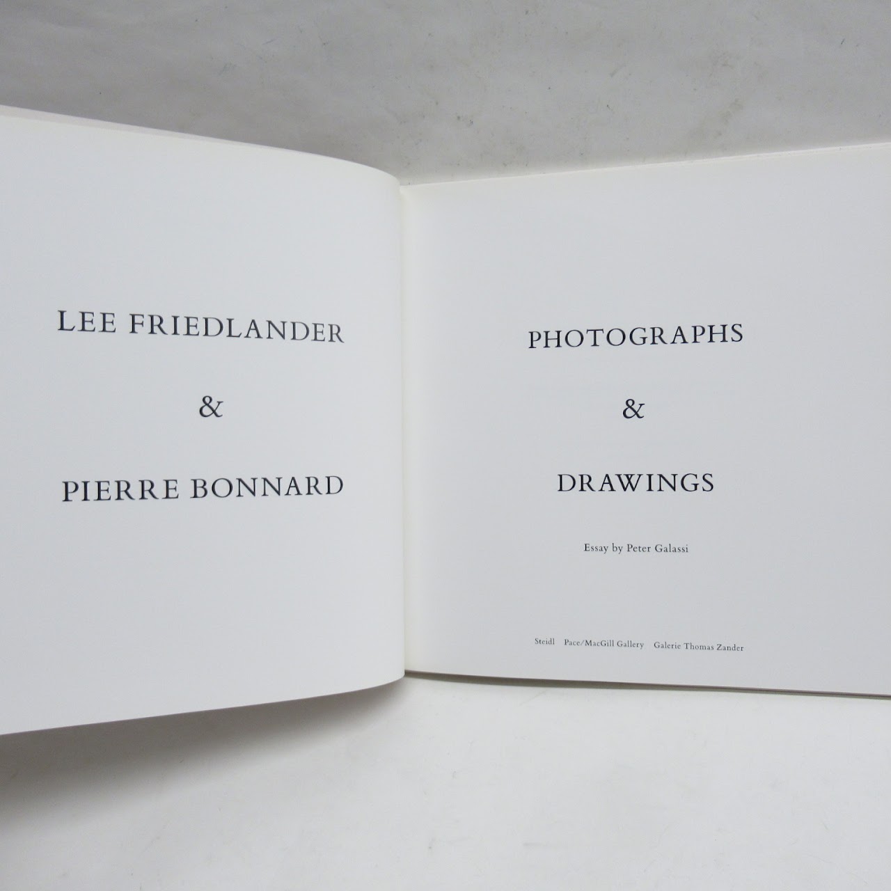 Lee Friedlander & Pierre Bonnard Book