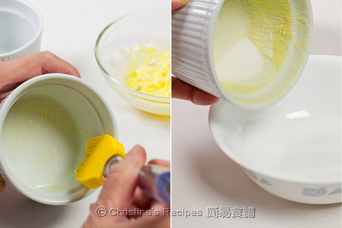 用牛油和糖塗焗杯 Coat Butter and Sugar Inside a Ramekin