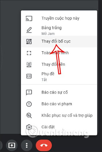 Thay đổi bố cục