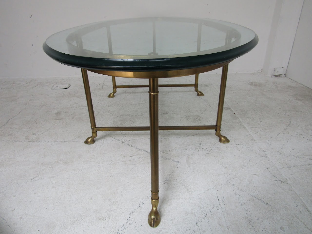 Hoof-Footed Brass Coffee Table