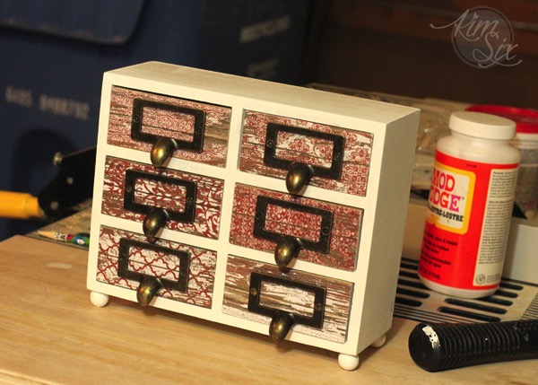 Mod podge jewlery box