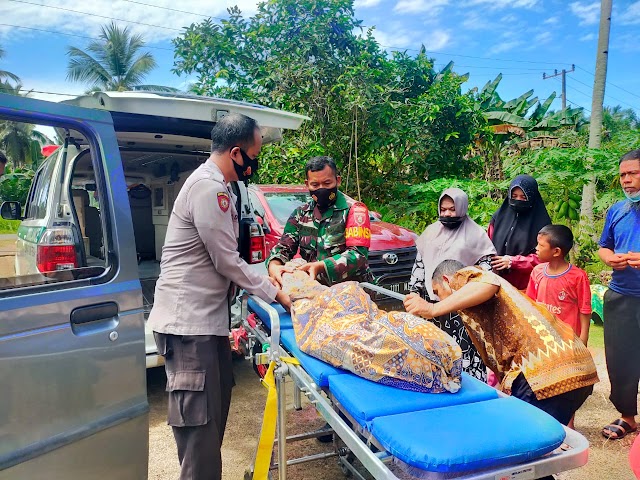 Sinergitas Babinsa Dan Bhabinkamtibmas PPU, Evakuasi Korban Tenggelam Di Pantai Tanjung Jumlai 