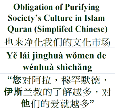 Obligation of Purifying Society’s Culture simplified Chinese Language 也来净化我们的文化市场 Yě lái jìnghuà wǒmen de wénhuà shìchǎng