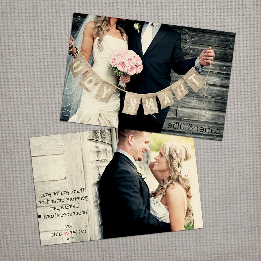 Allie - Wedding Thank You Cards. From NostalgicImprints