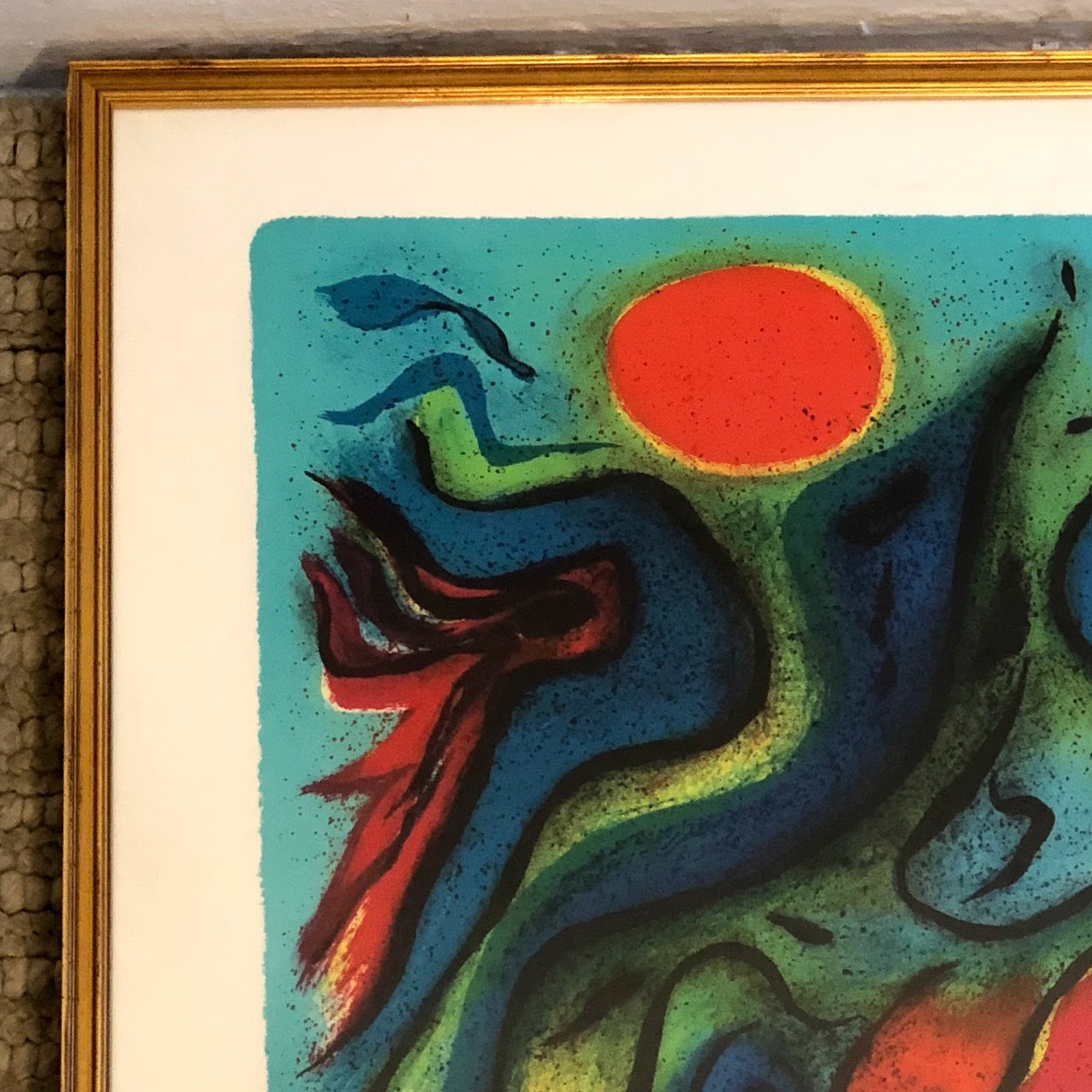 Signed Contemporary Abstract Lithograph