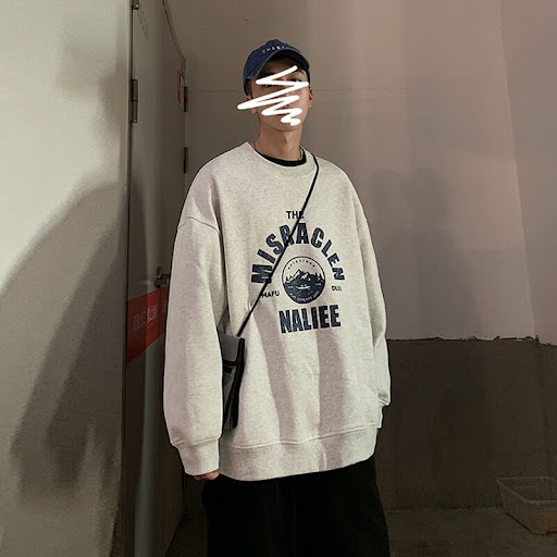 Title 6, Round Neck Fleece-lined Sweater Trendy Hong Kon...